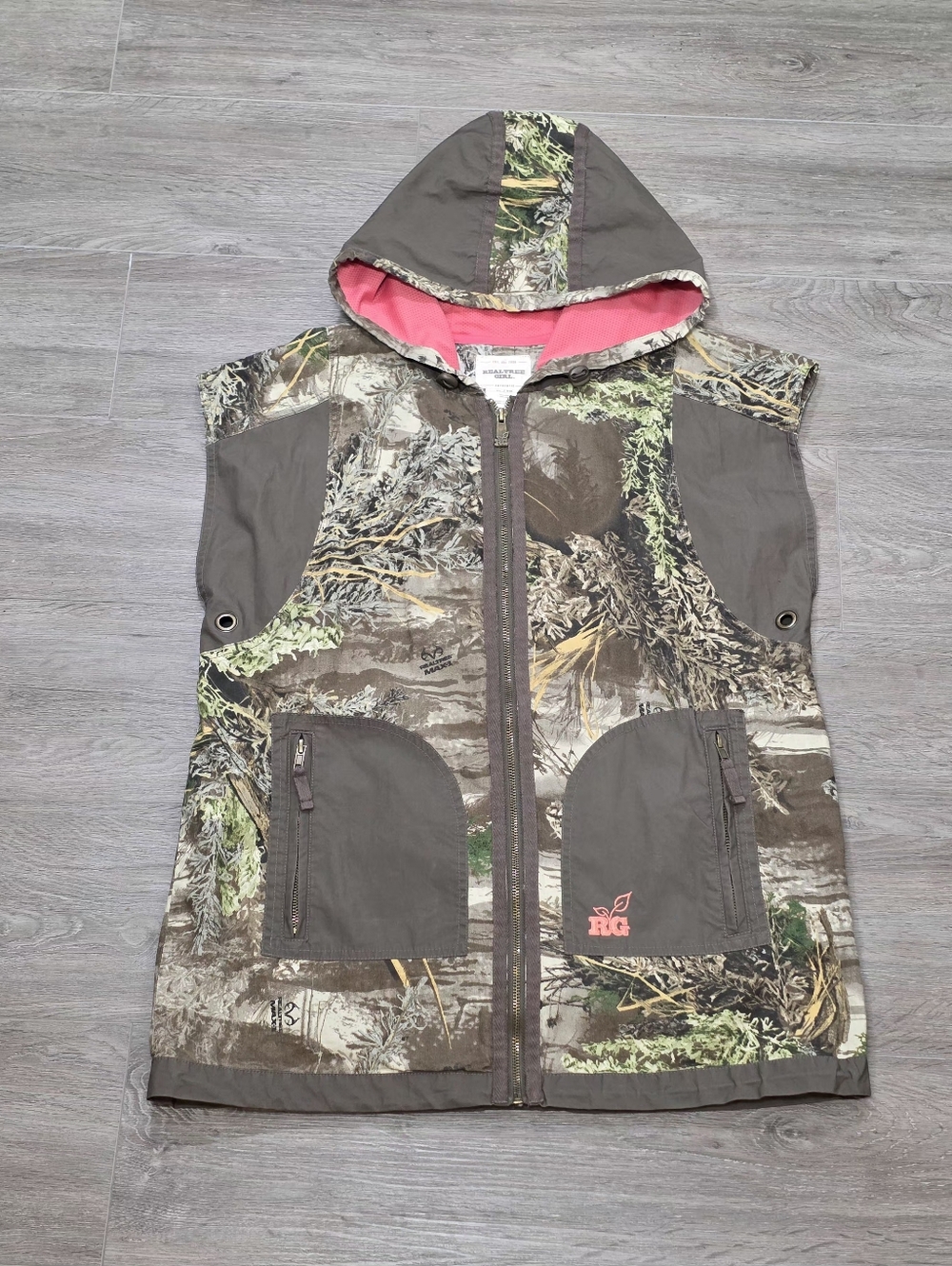 Realtree Girl Camo Vest Womans Size  XL